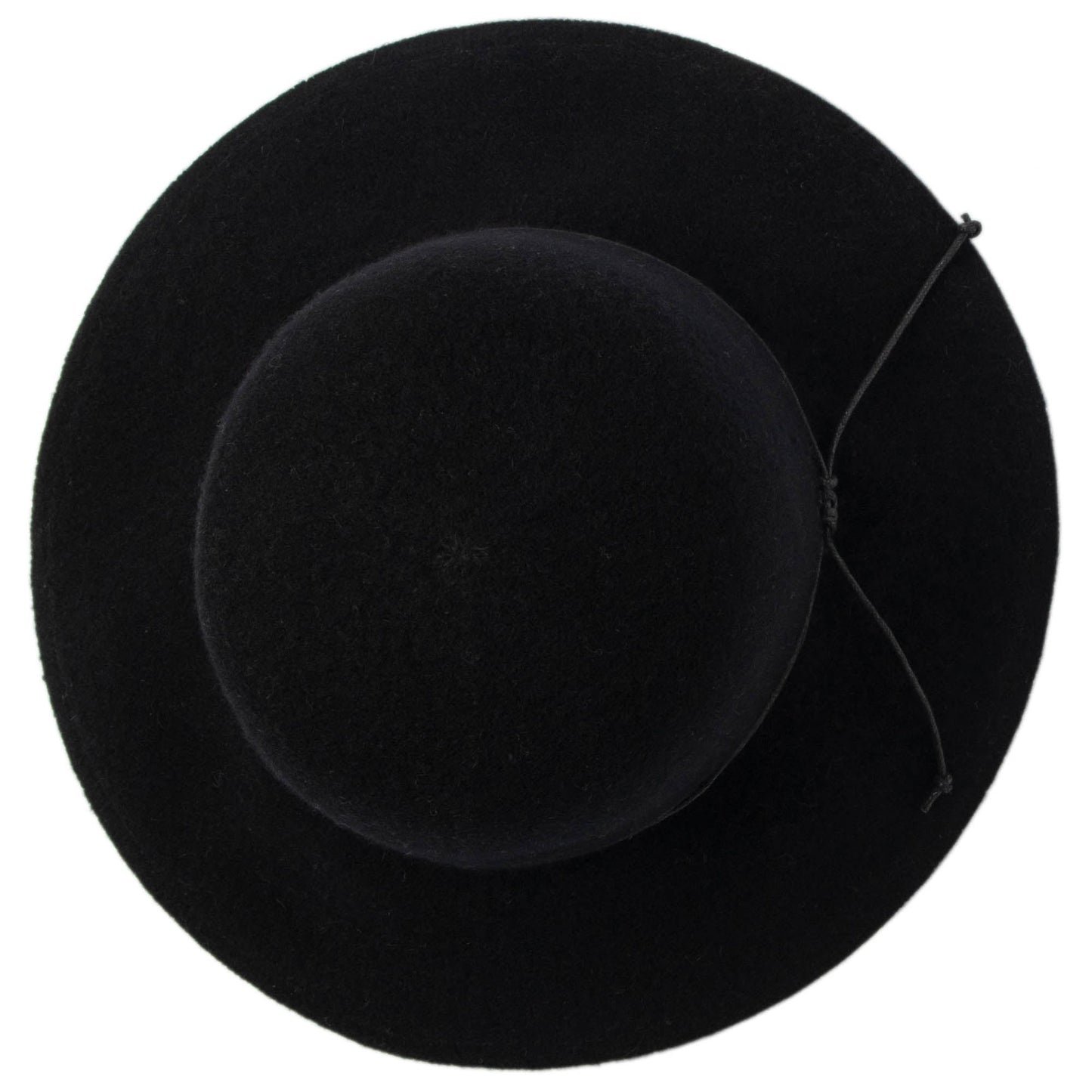 Park Lane - Wool Blend Floppy Hat with Leather Cording Trim