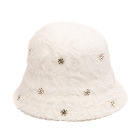 Anita - Bucket Hat with Scattered Silver Gems