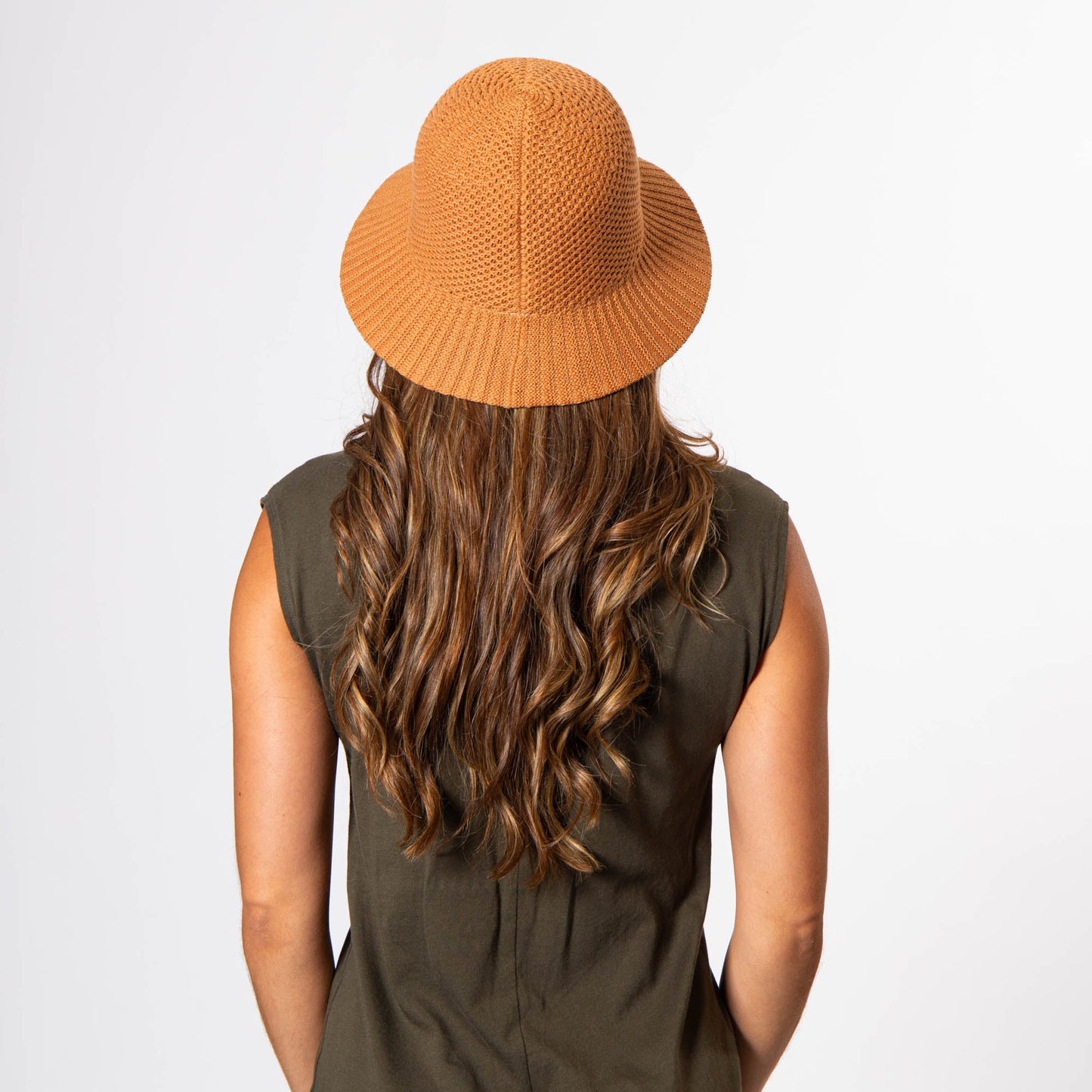 Mixed Pattern Unstructured Bucket Hat