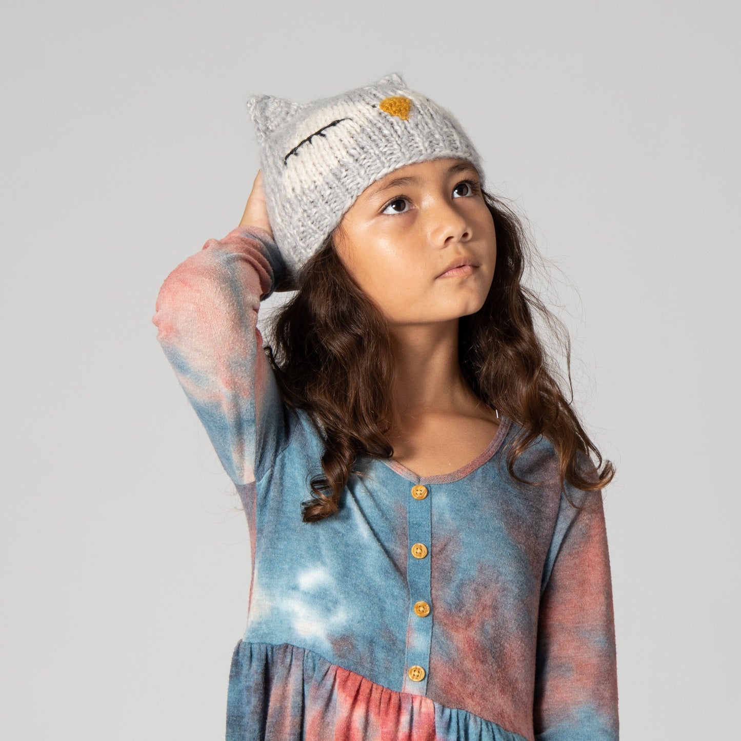 Kids Knit Sleeping Owl Beanie