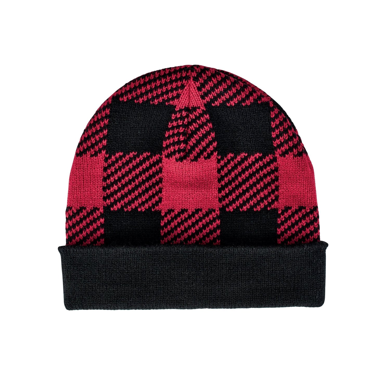 Kids' Cuffed Plaid Beanie