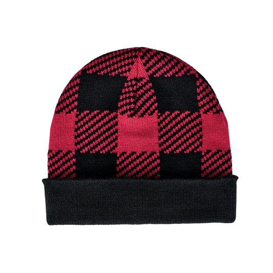 Kids' Cuffed Plaid Beanie