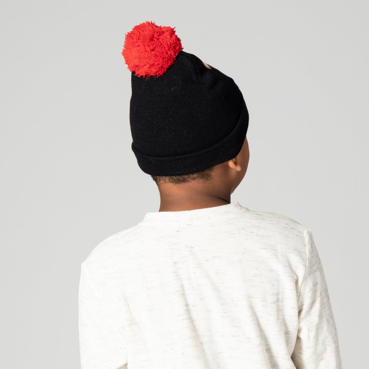 Kid's Light Up Beanie with Red Nosed Reindeer