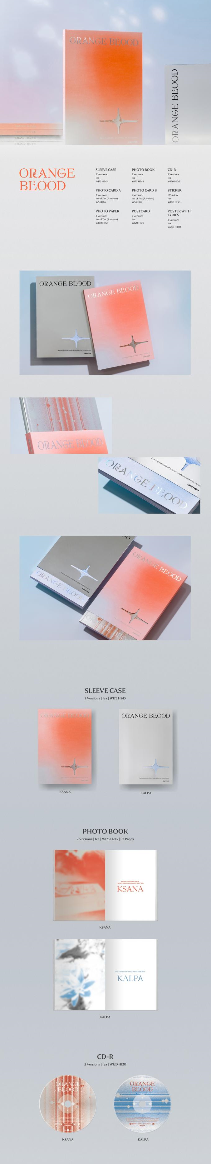 ENHYPEN 5th Mini Album - Orange Blood (Standard + Signed Ver.)