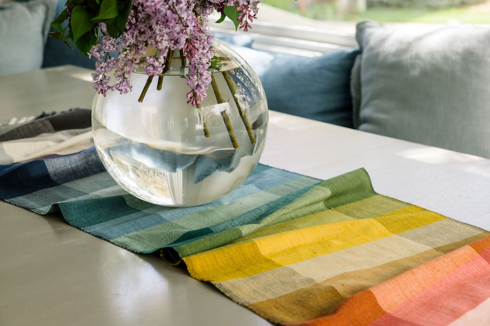 Kalam Handwoven Ethiopian Cotton Table Runner