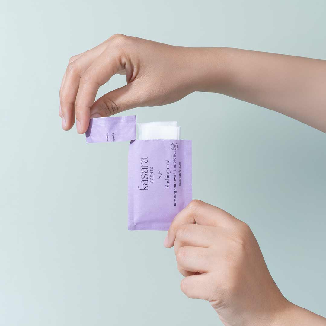 Blushing rose - perfumed wipes 60pcs Rose Violet