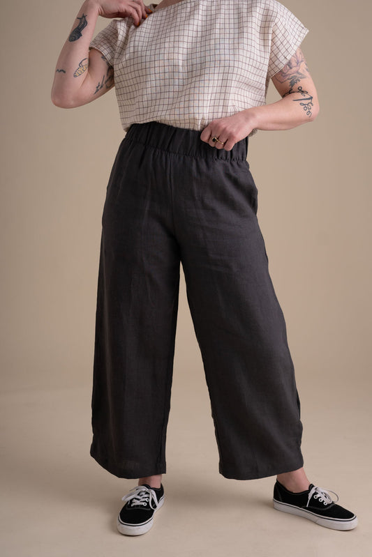 Crescent Moon Pants in Stone