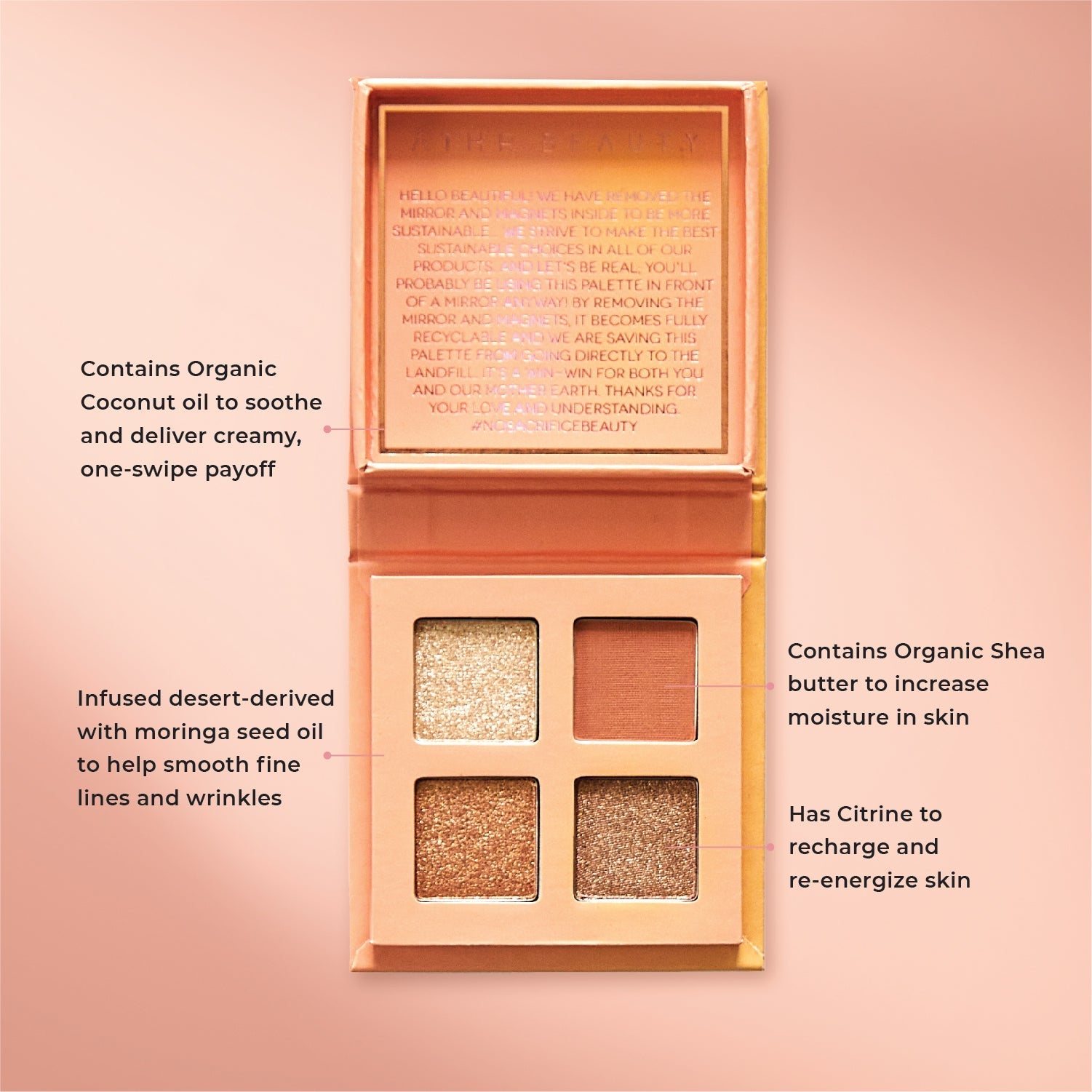 Citrine Crystal Eyeshadow Quad - Osadia Concept Store