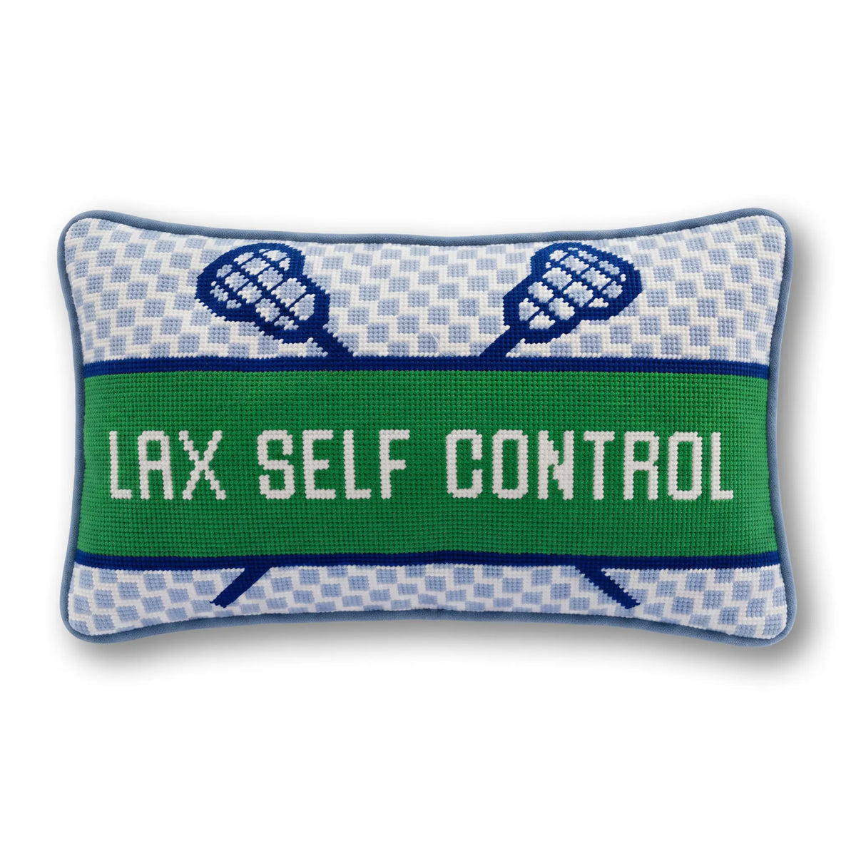 Lax Self Control Needlepoint Pillow