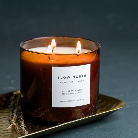 Lavender + Cedar - Signature 3-Wick Candle
