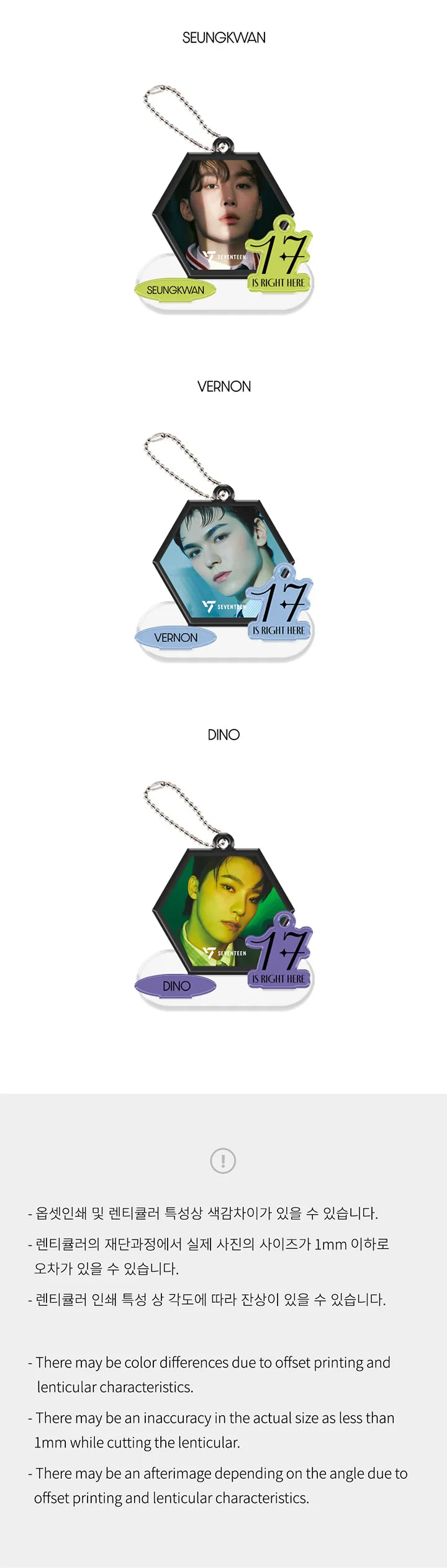 Seventeen - 17 Is Right Here Official MD Lenticular Acrylic Stand