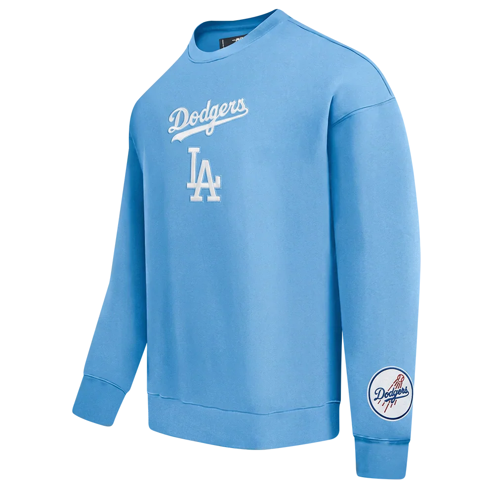 Pro Standard LA Dodgers Wingspan Drop Shoulder Crewneck - University Blue