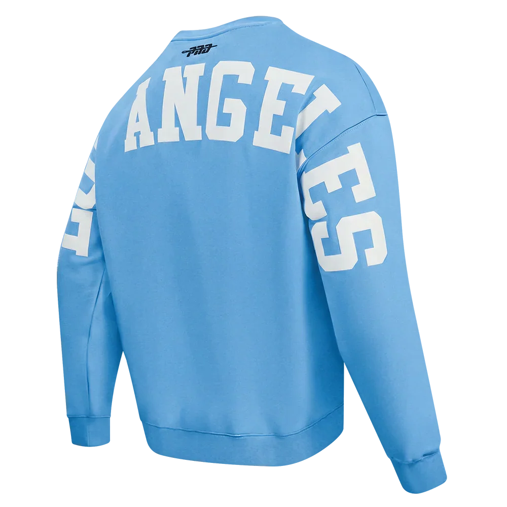 Pro Standard LA Dodgers Wingspan Drop Shoulder Crewneck - University Blue