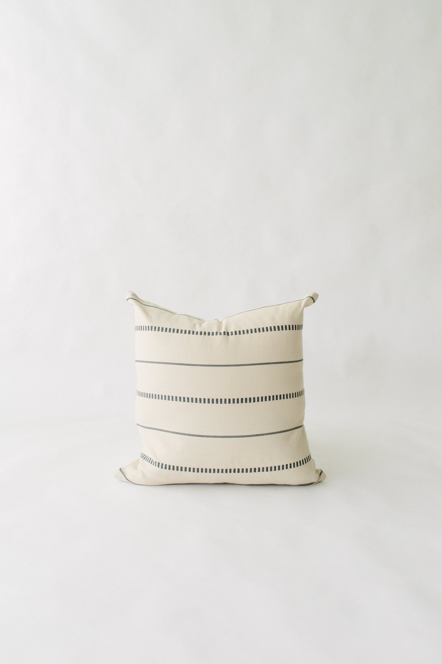 LOOM Imports Cream & Gray Brocade Pillow