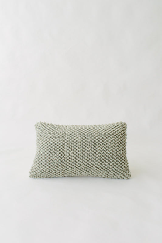 LOOM Imports Gray Wool Nub Lumbar Pillow