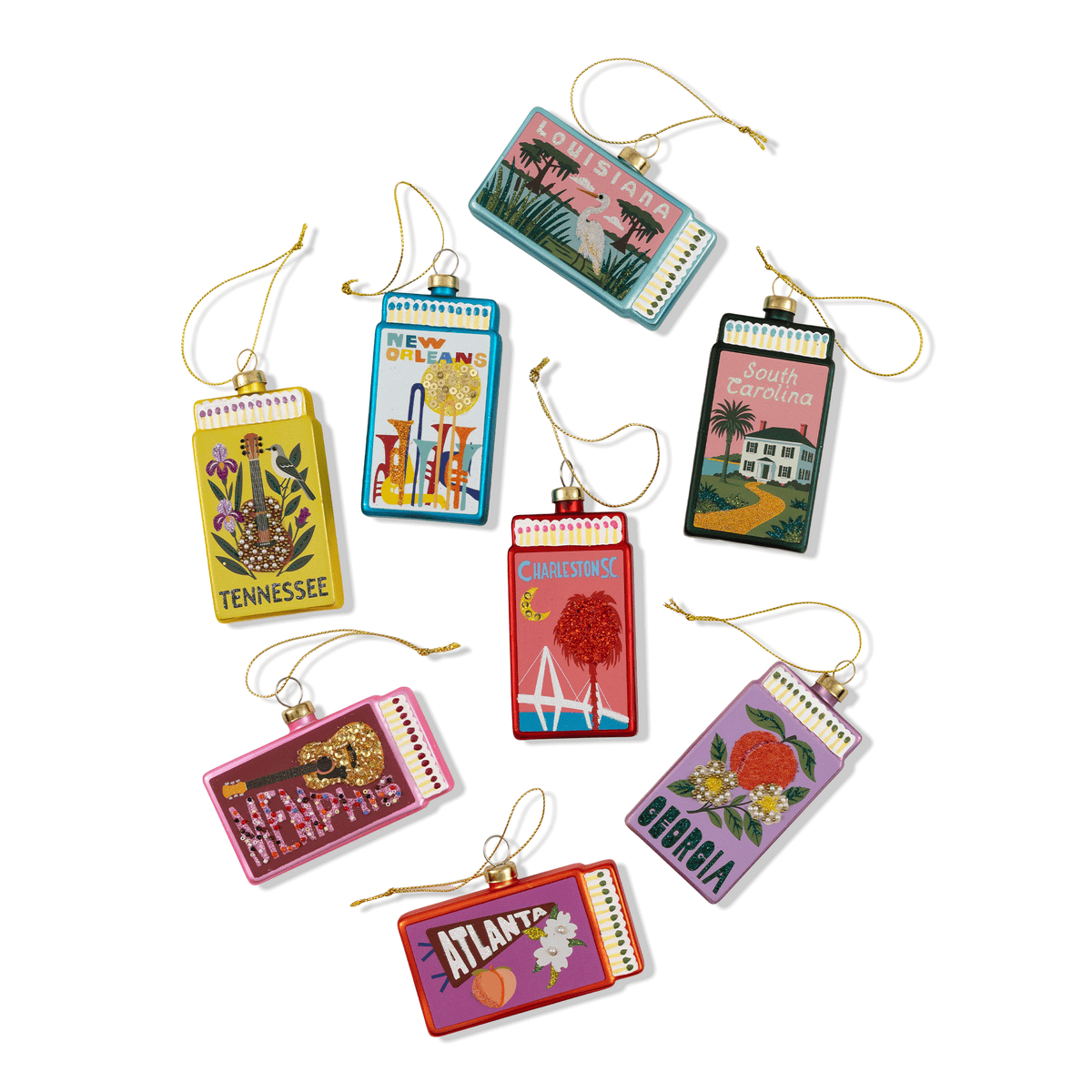 South Carolina Matchbook Ornament