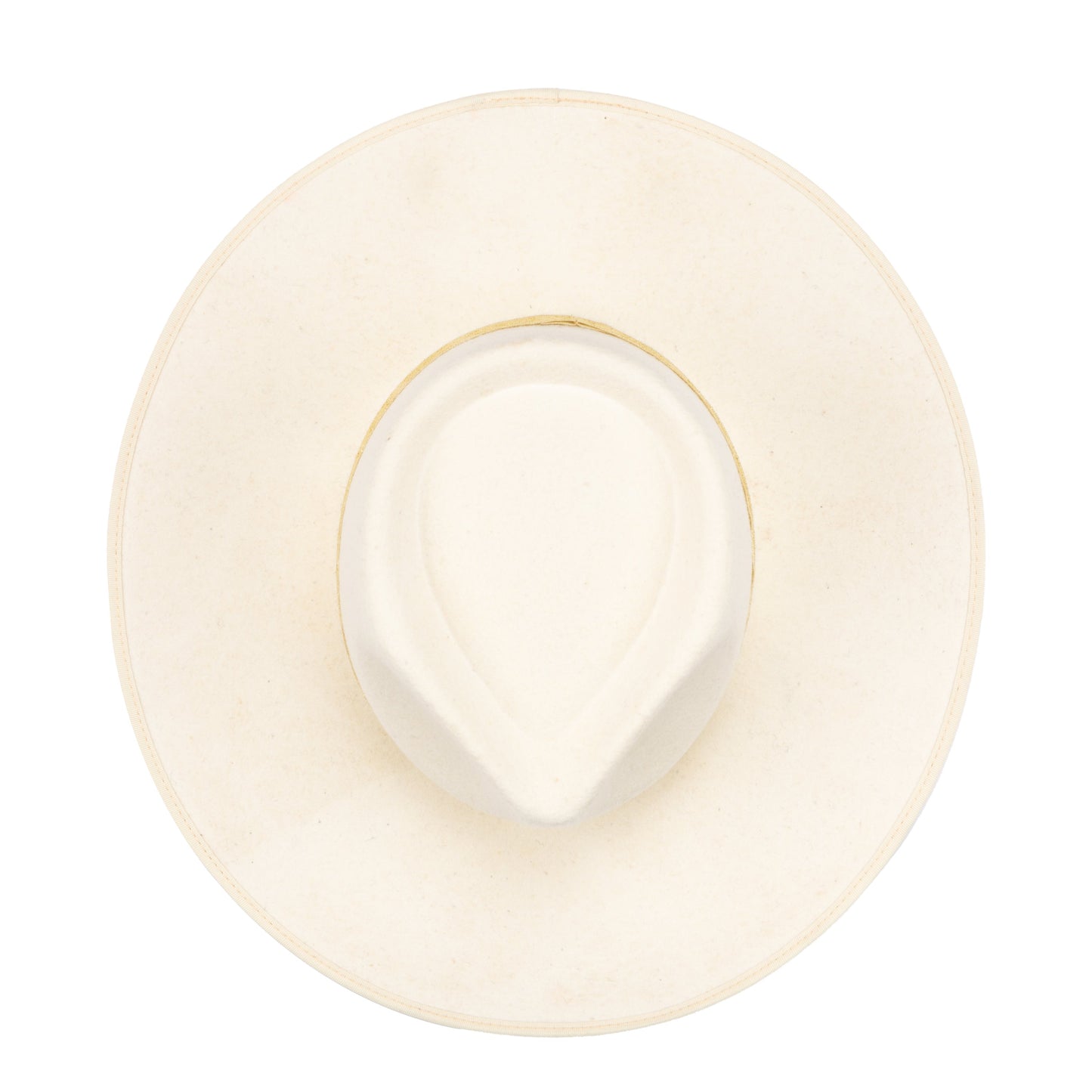Love At First Sight- Women's Wool Felt Fedora Gold Jacquard Band