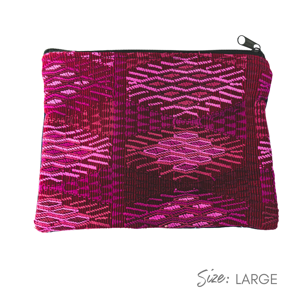 Maya Up-cycled Huipil Cosmetic One-of-a-Kind Bag - Guatemala - Osadia Concept Store