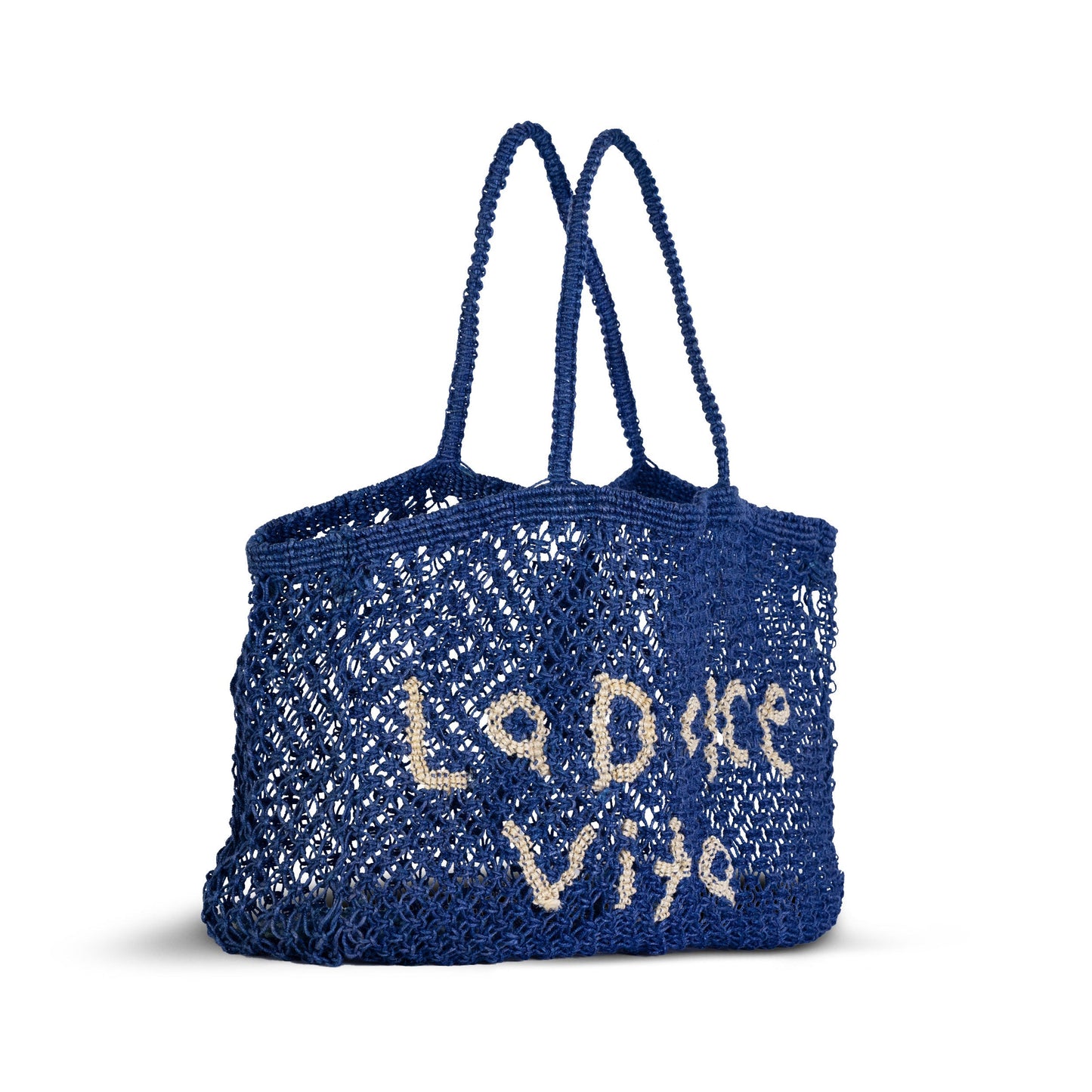 La Dolce Vita Woven Jute Tote