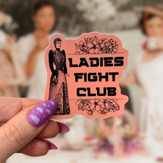 Ladies Fight Club Vinyl Sticker 3in x 3in