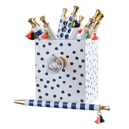 Let Them Eat Cake Tassel Pen Set of 6 | Giftable Pen | Novelty Office Desk Supplies