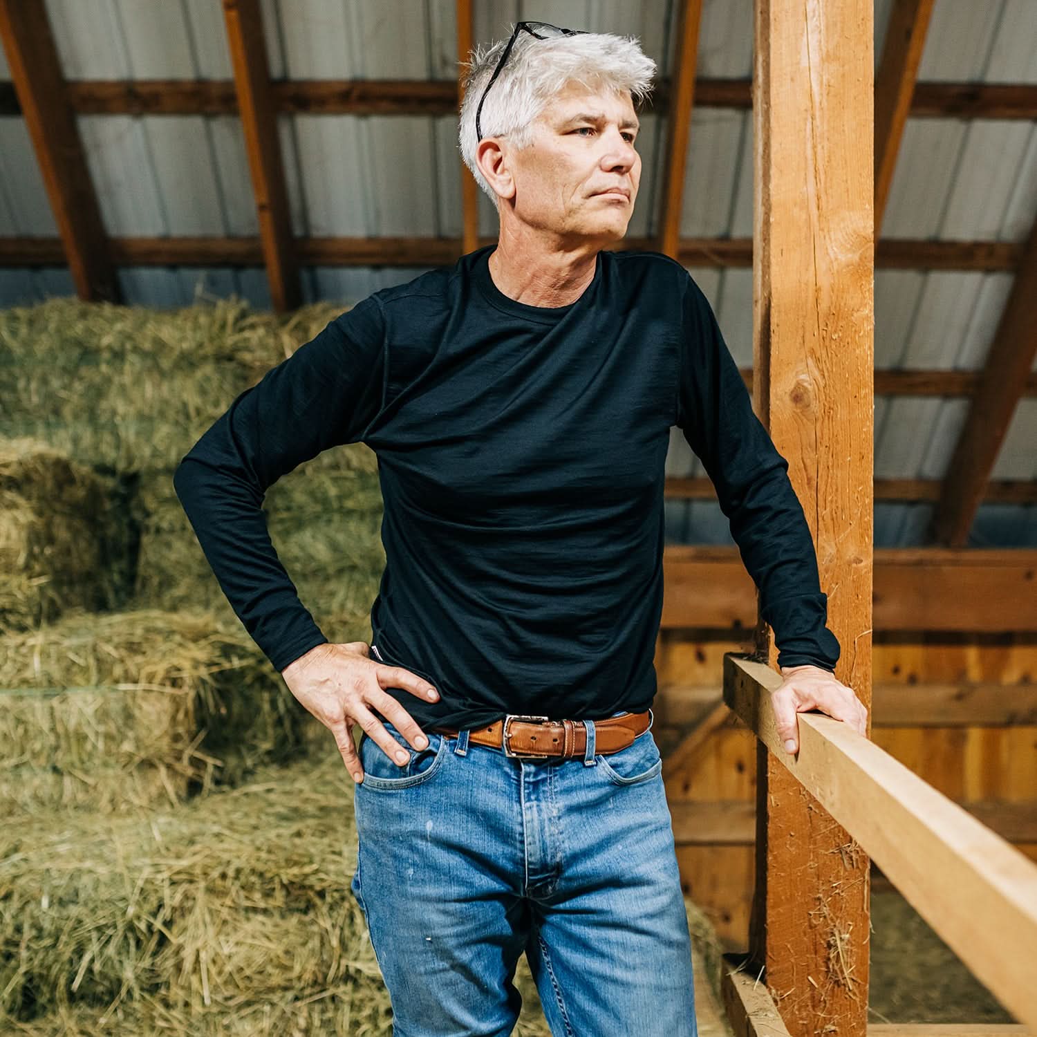 Lightweight Men's Wool Crew - 100% Merino Wool - Osadia Concept Store