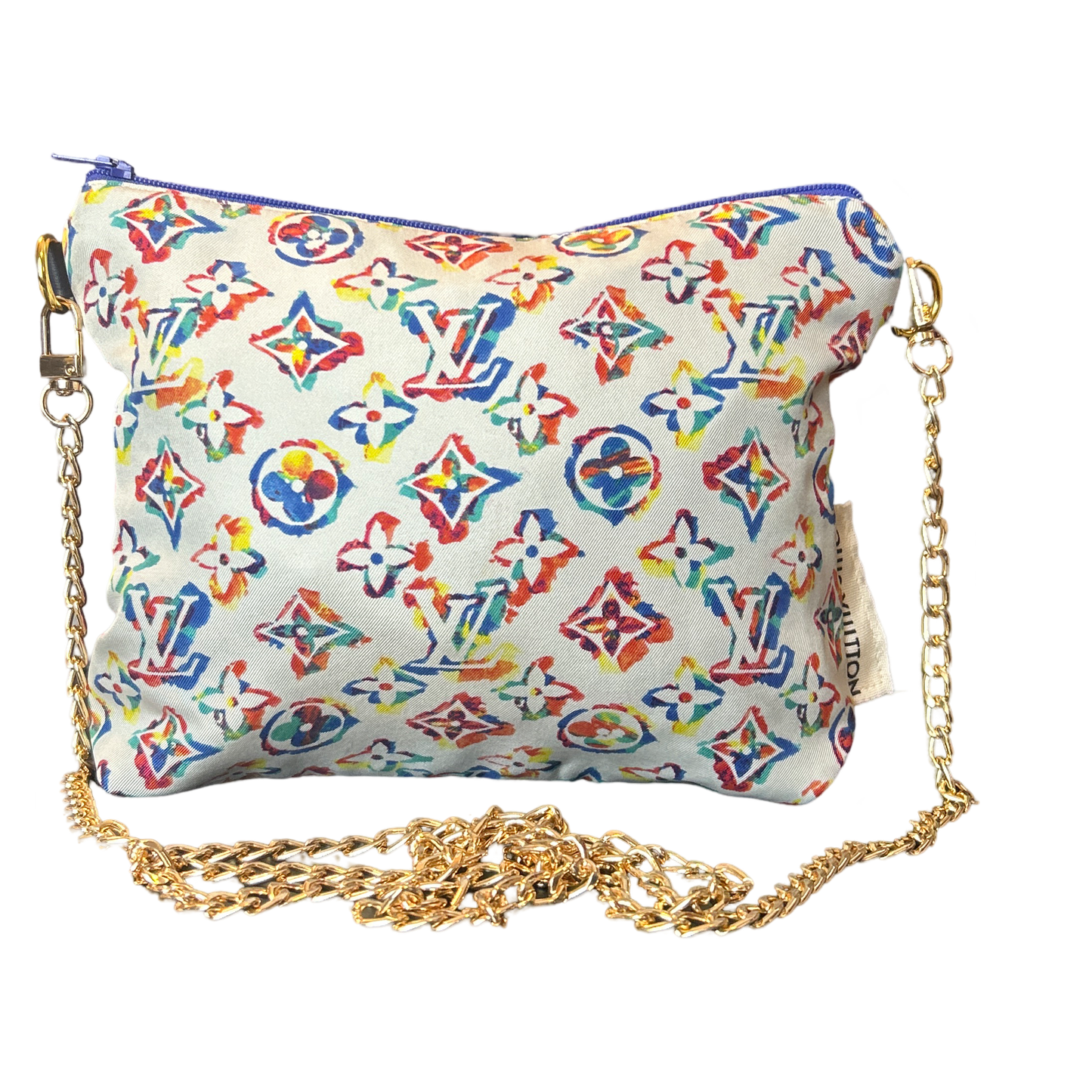 LV Monogram Vintage Silk Scarf Crossbody Bag