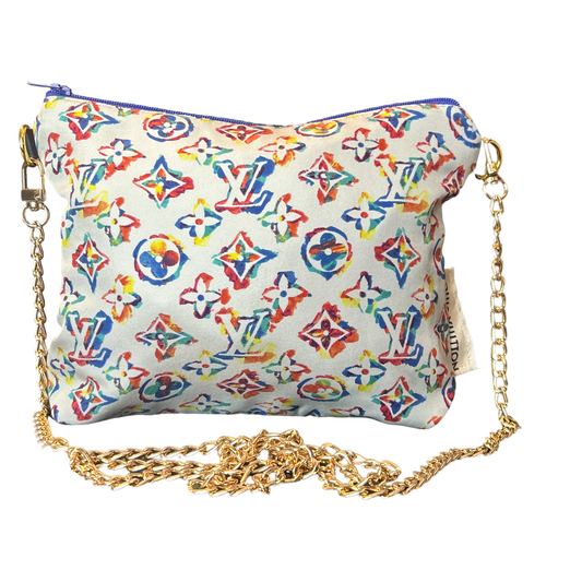 LV Monogram Vintage Silk Scarf Crossbody Bag