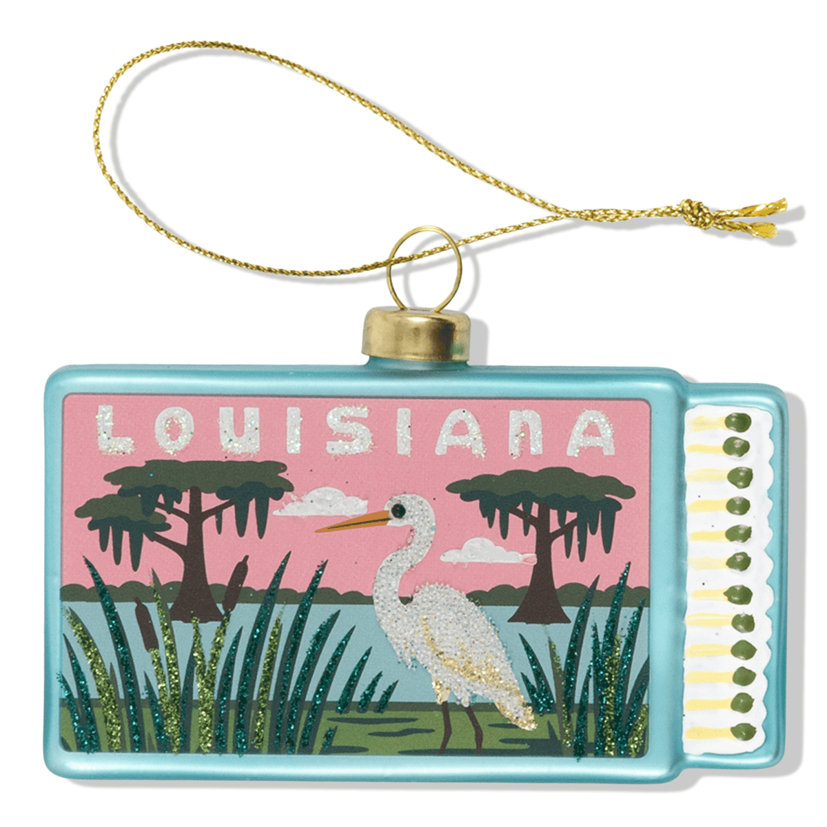 Louisiana Matchbook Ornament