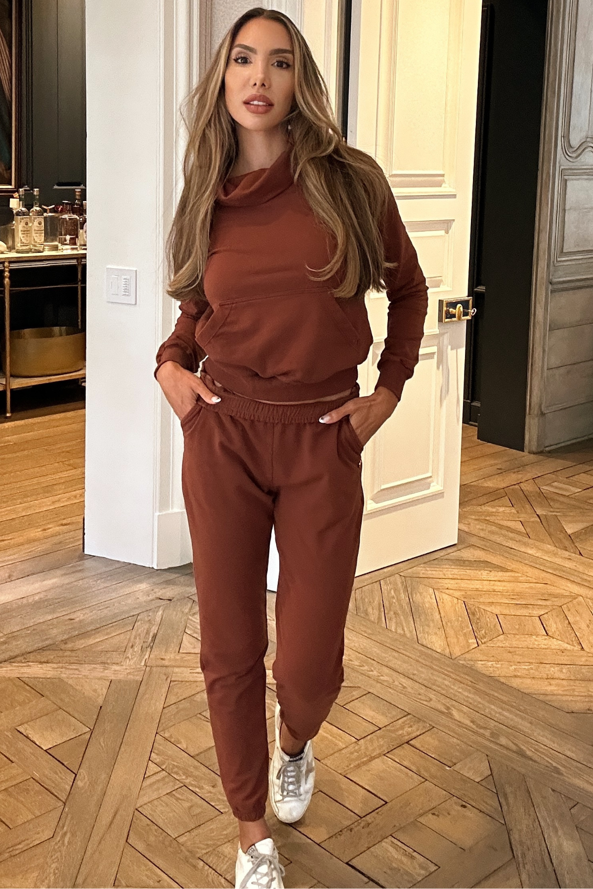 SOPHIE EXPRESSO Fleece Jogger Lounge Sweatpants