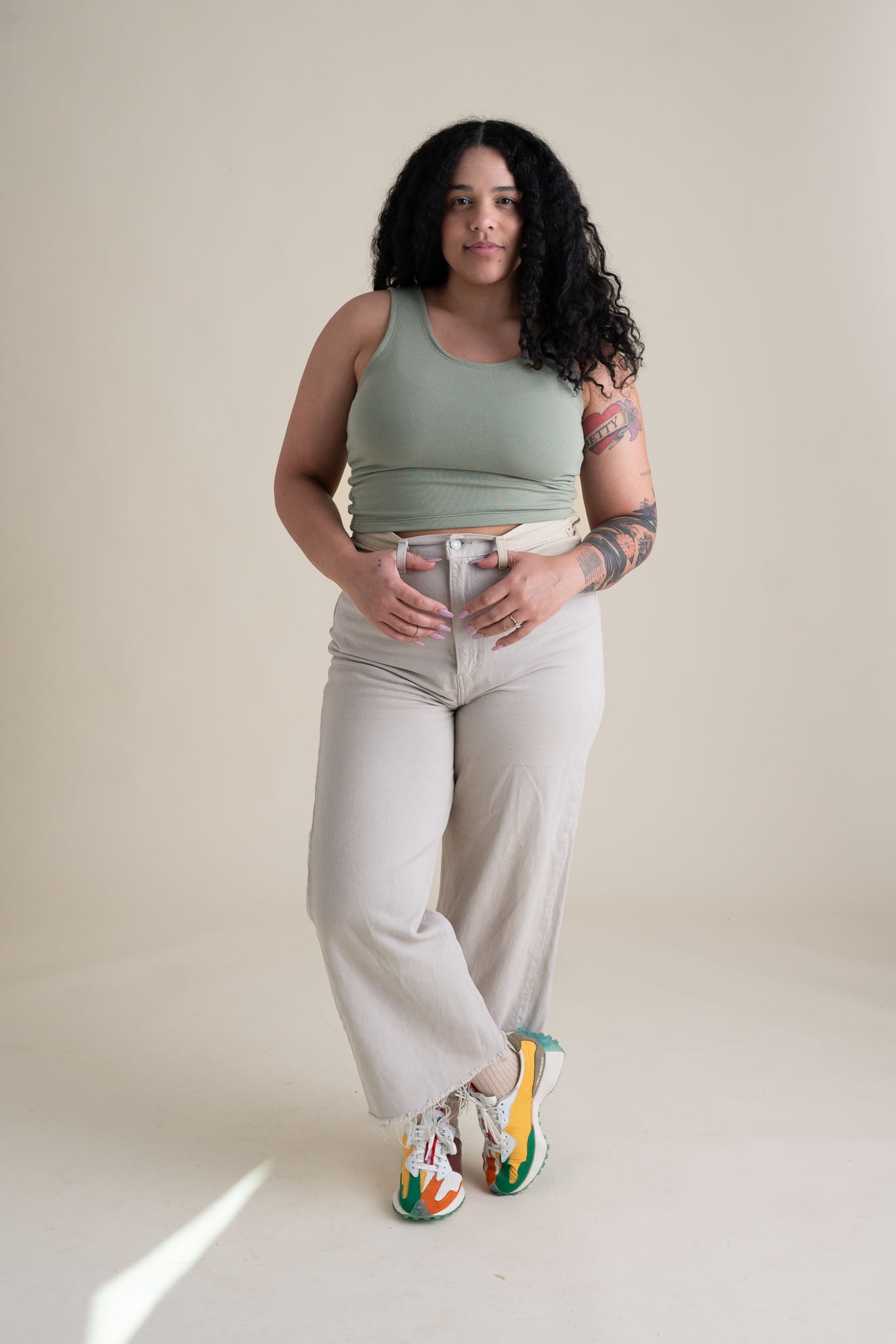 Frances Tank in Pistachio