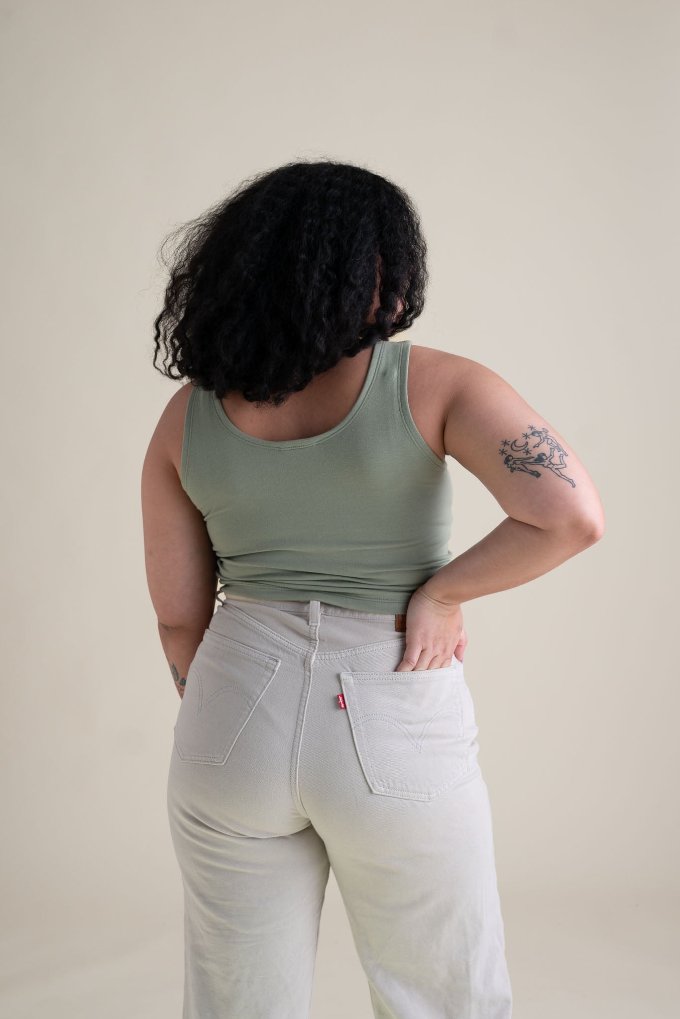 Frances Tank in Pistachio