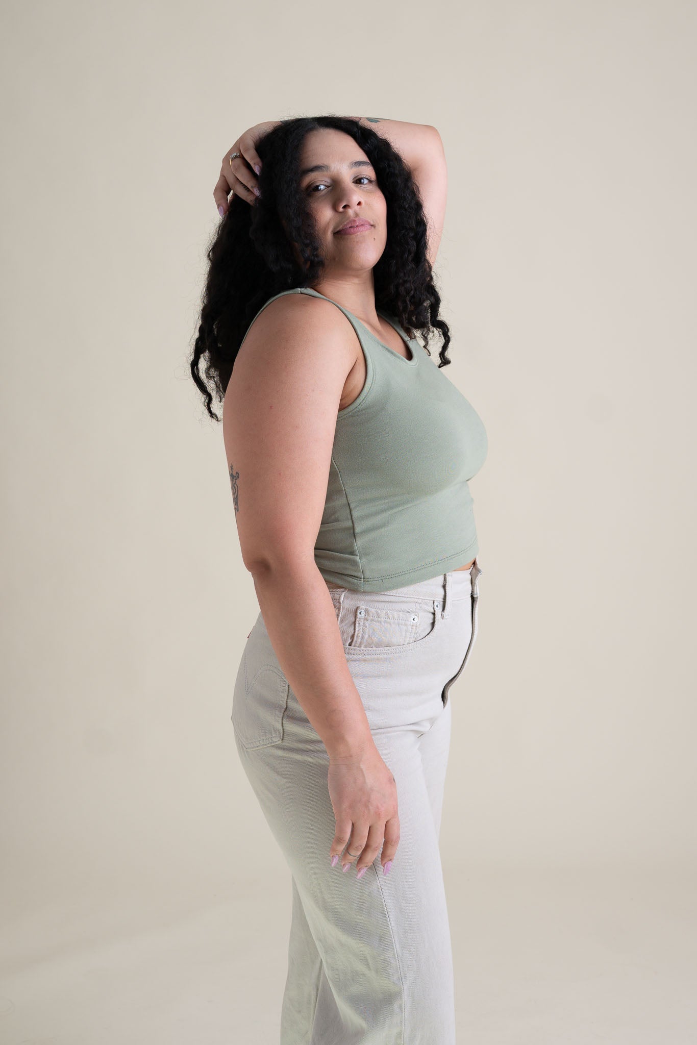 Frances Tank in Pistachio