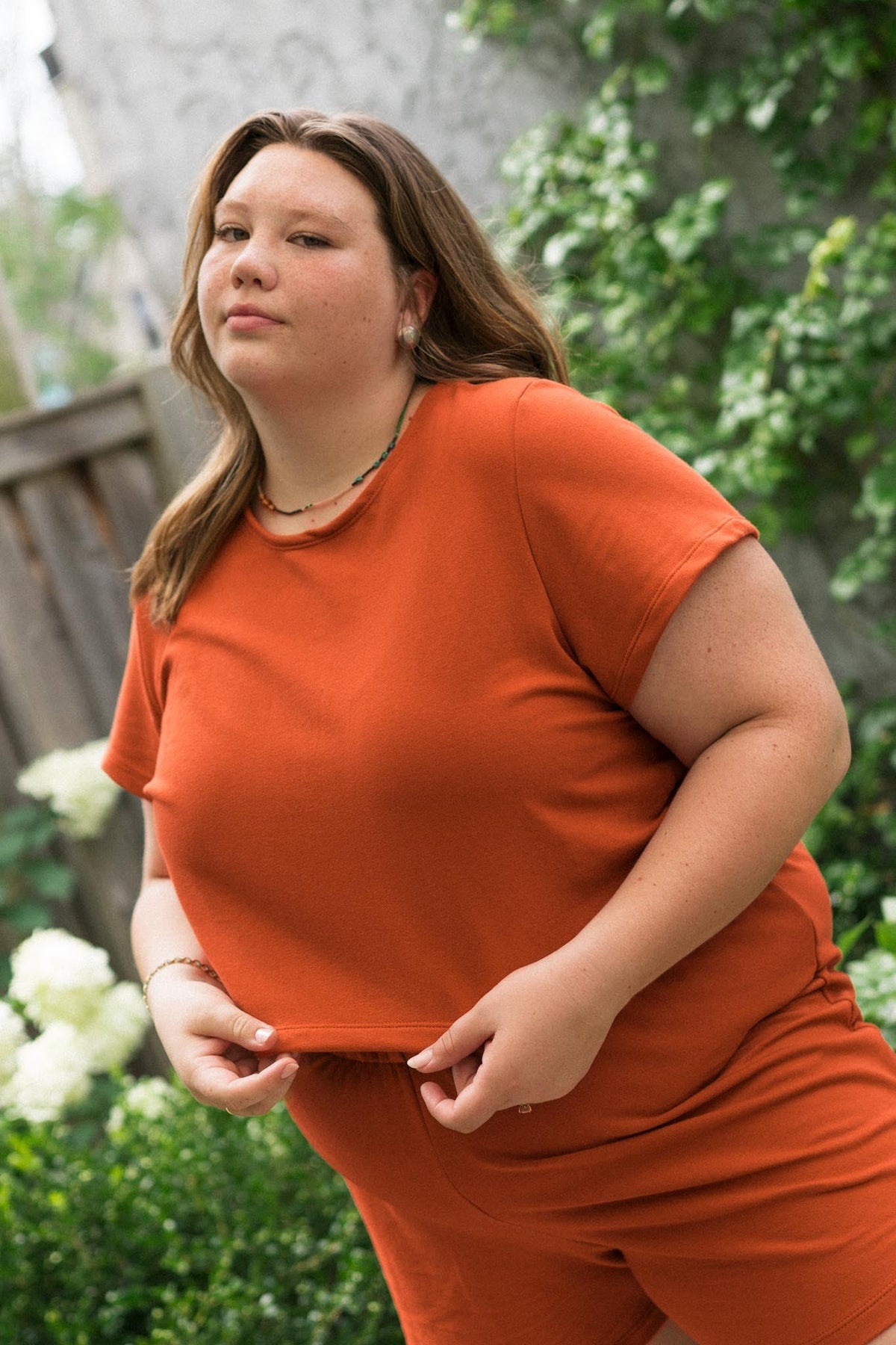 Eden Tee (Updated) in Persimmon