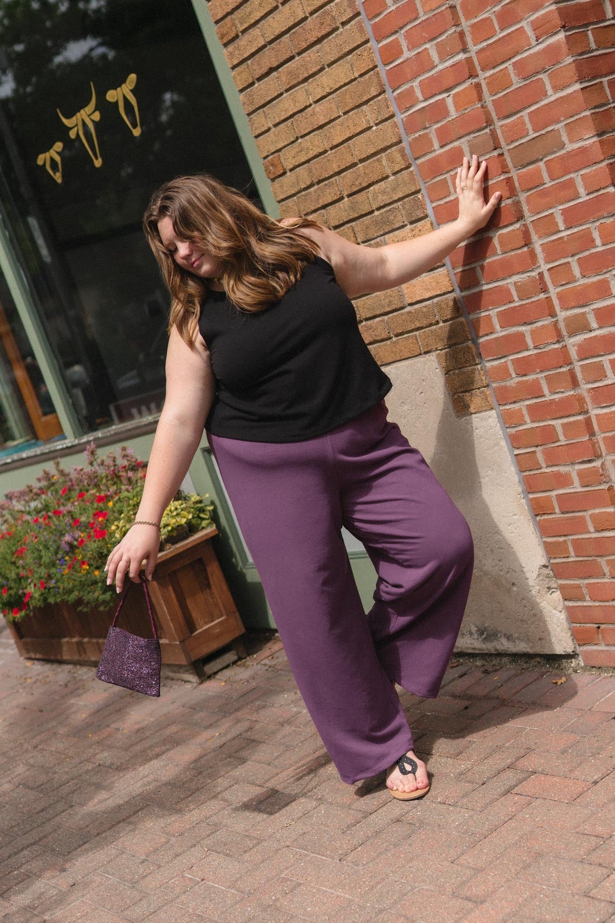 Greta Pant (Updated) in Plum