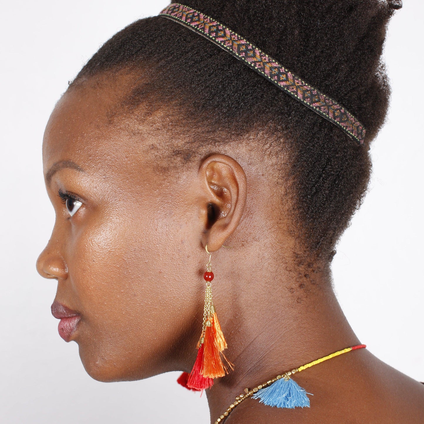 Trio of Tassels Earrings - Thailand