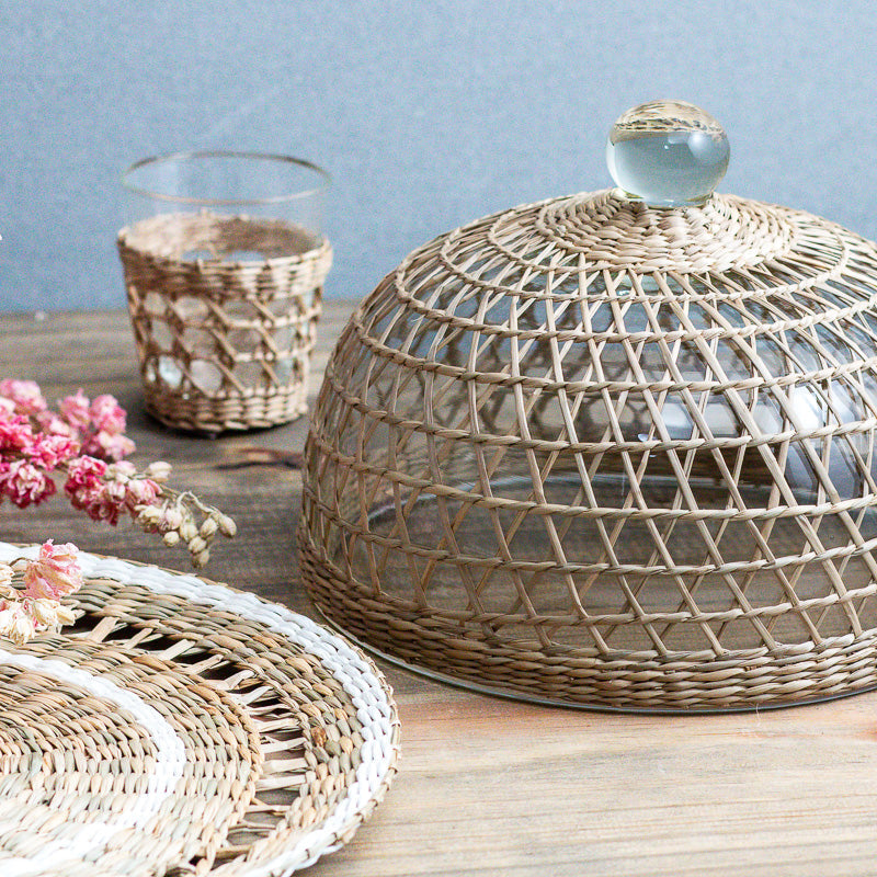 Seagrass Cage Serveware Cloche