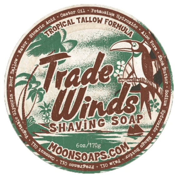 Moon Soaps Trade Winds Shave Soap 6 Oz