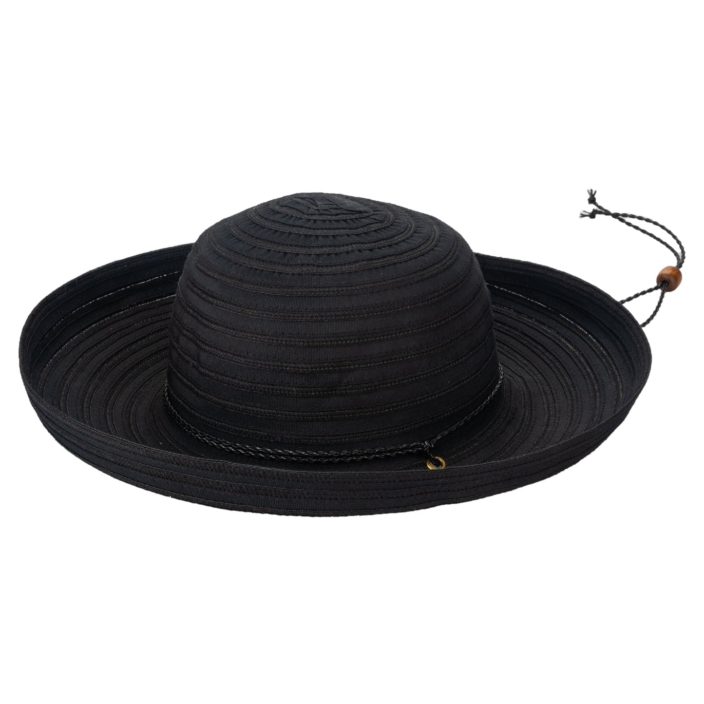 Women's Polybraid/Ribbon Mixed Kettle Brim with Adjustable Chin Cord (MXM1036)