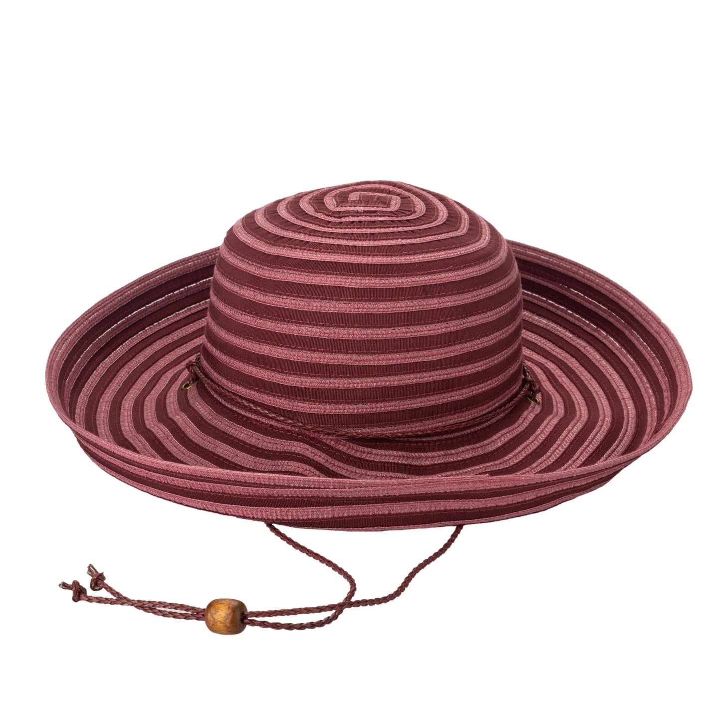 Women's Polybraid/Ribbon Mixed Kettle Brim with Adjustable Chin Cord (MXM1036)