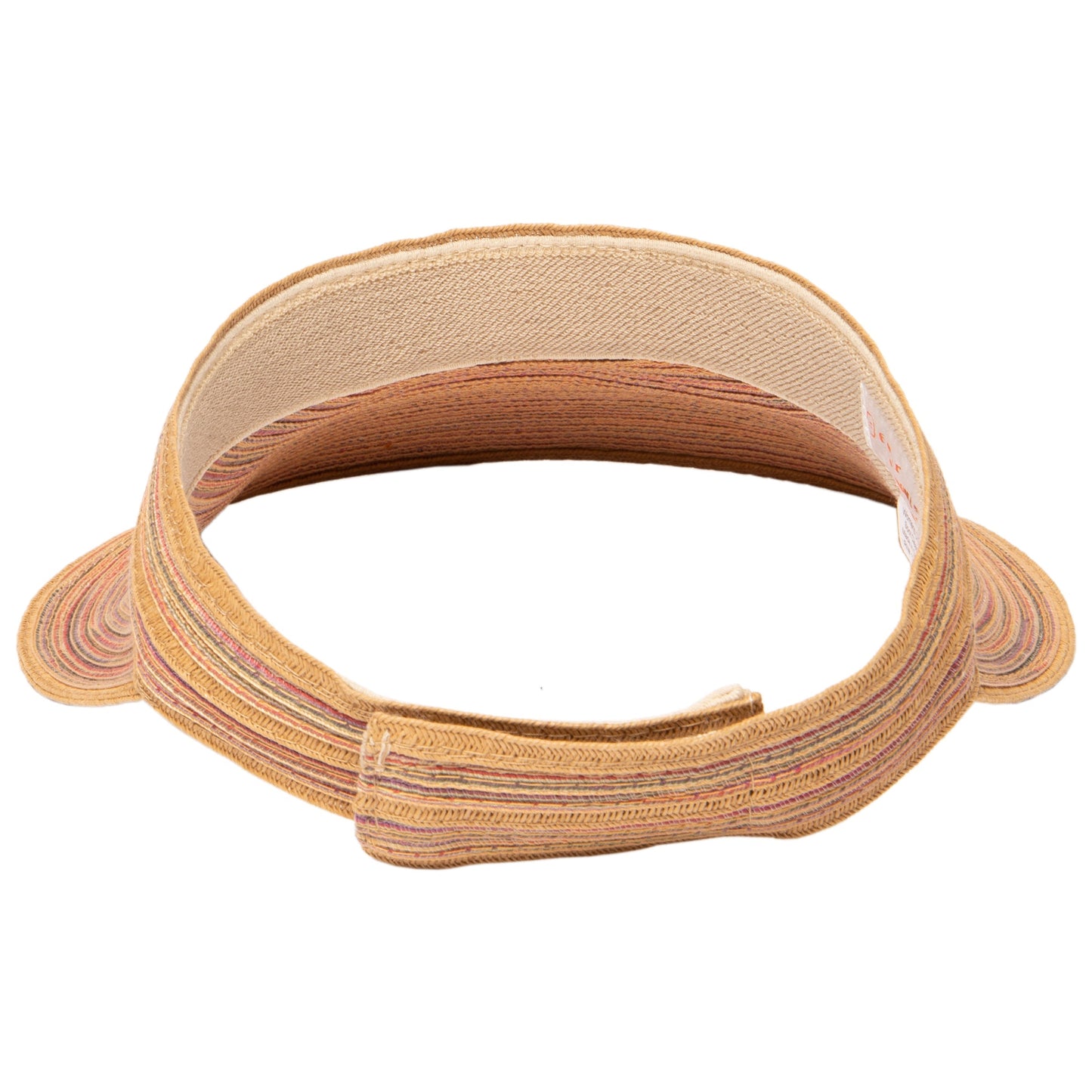 Women's Mixed Braid Visor with Velcro Strap