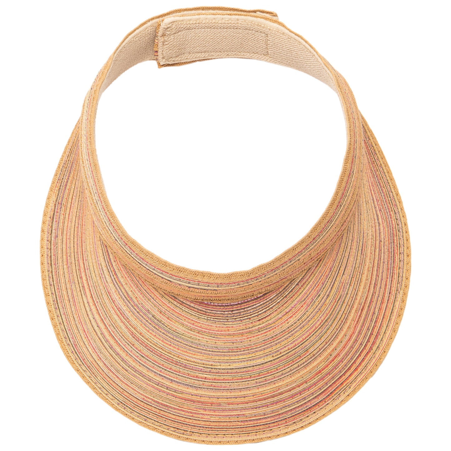 Women's Mixed Braid Visor with Velcro Strap