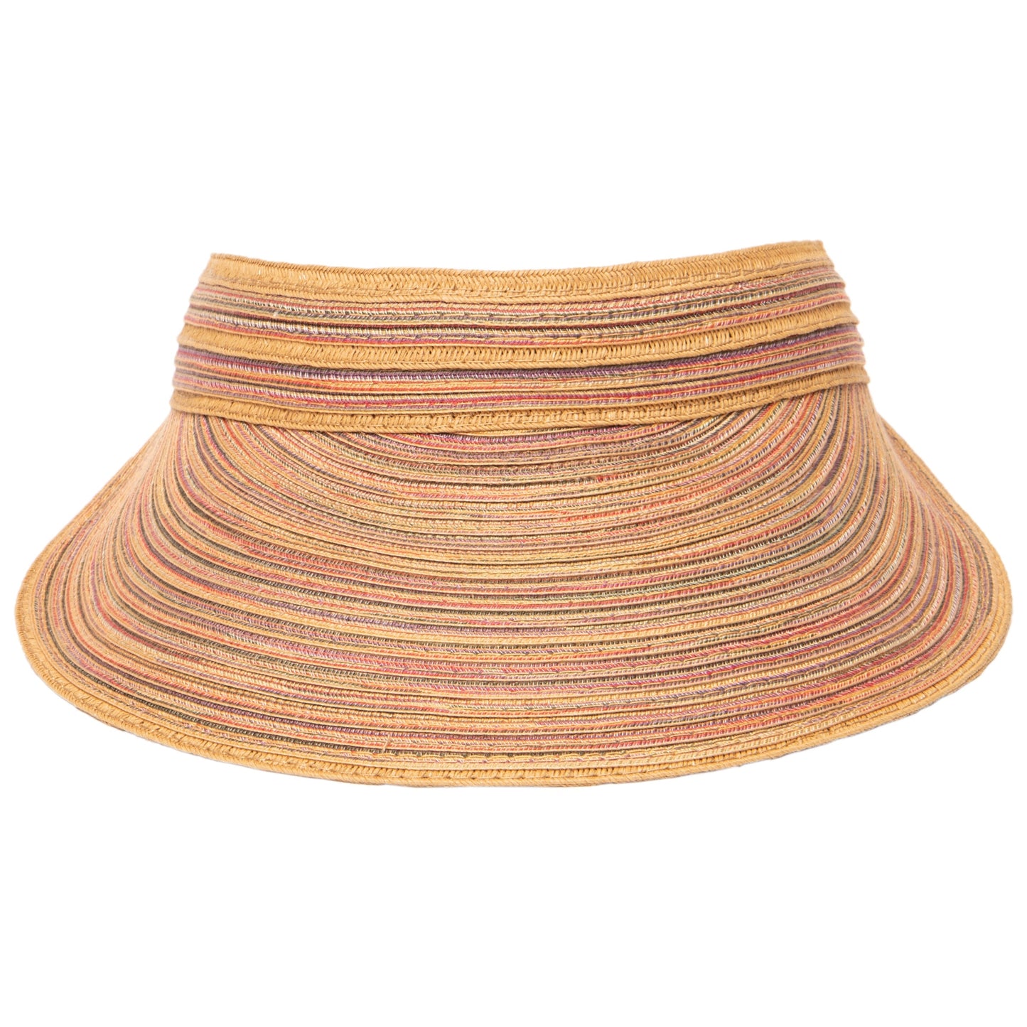 Women's Mixed Braid Visor with Velcro Strap