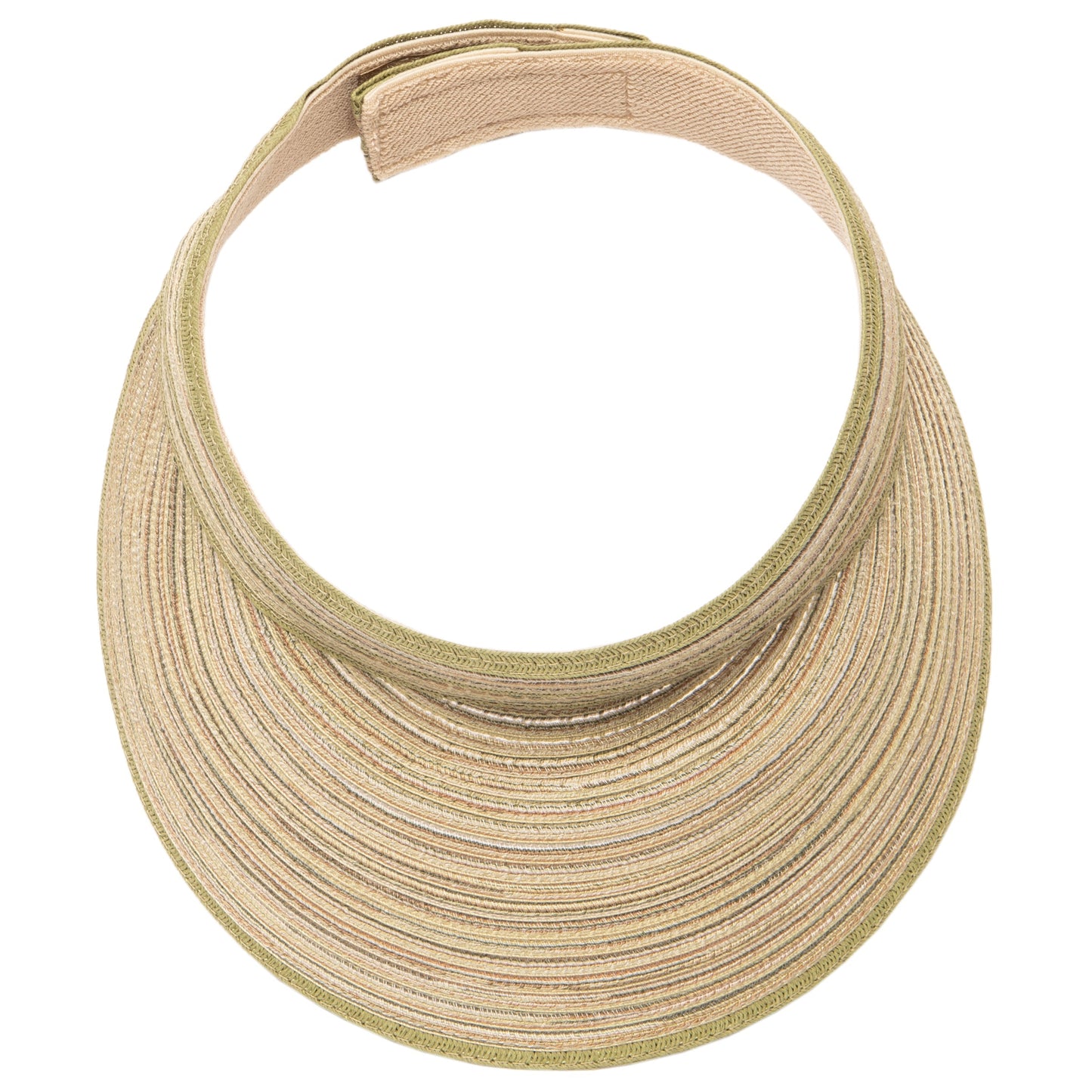 Women's Mixed Braid Visor with Velcro Strap