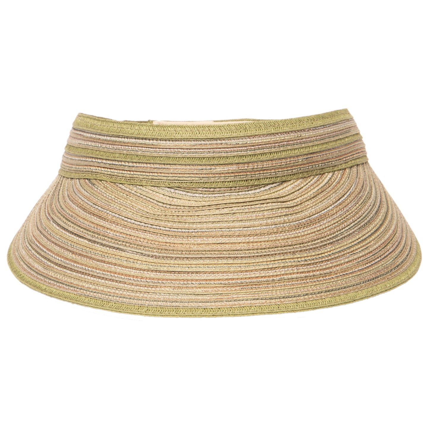 Women's Mixed Braid Visor with Velcro Strap
