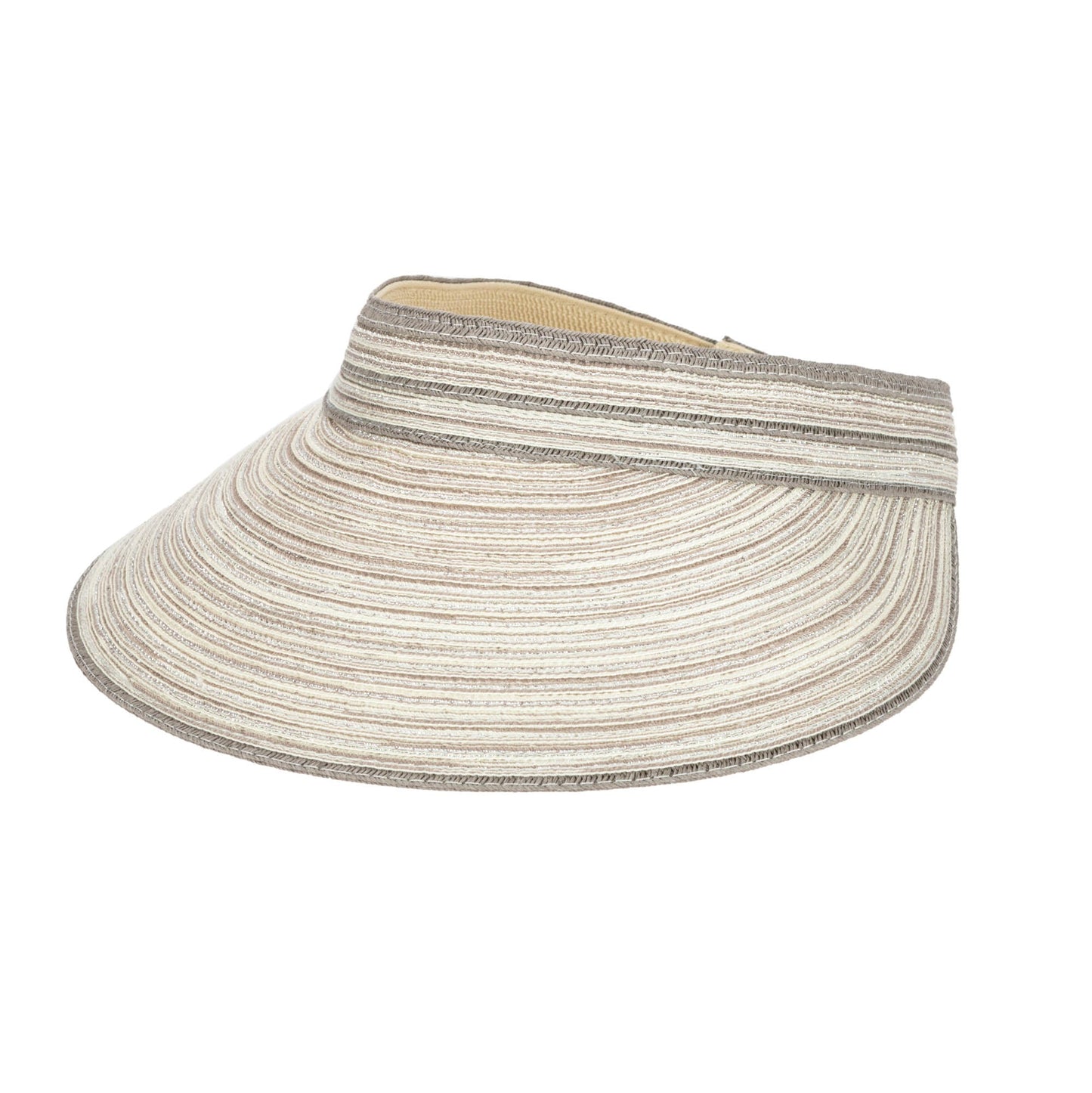 Women's Mixed Braid Visor with Velcro Strap