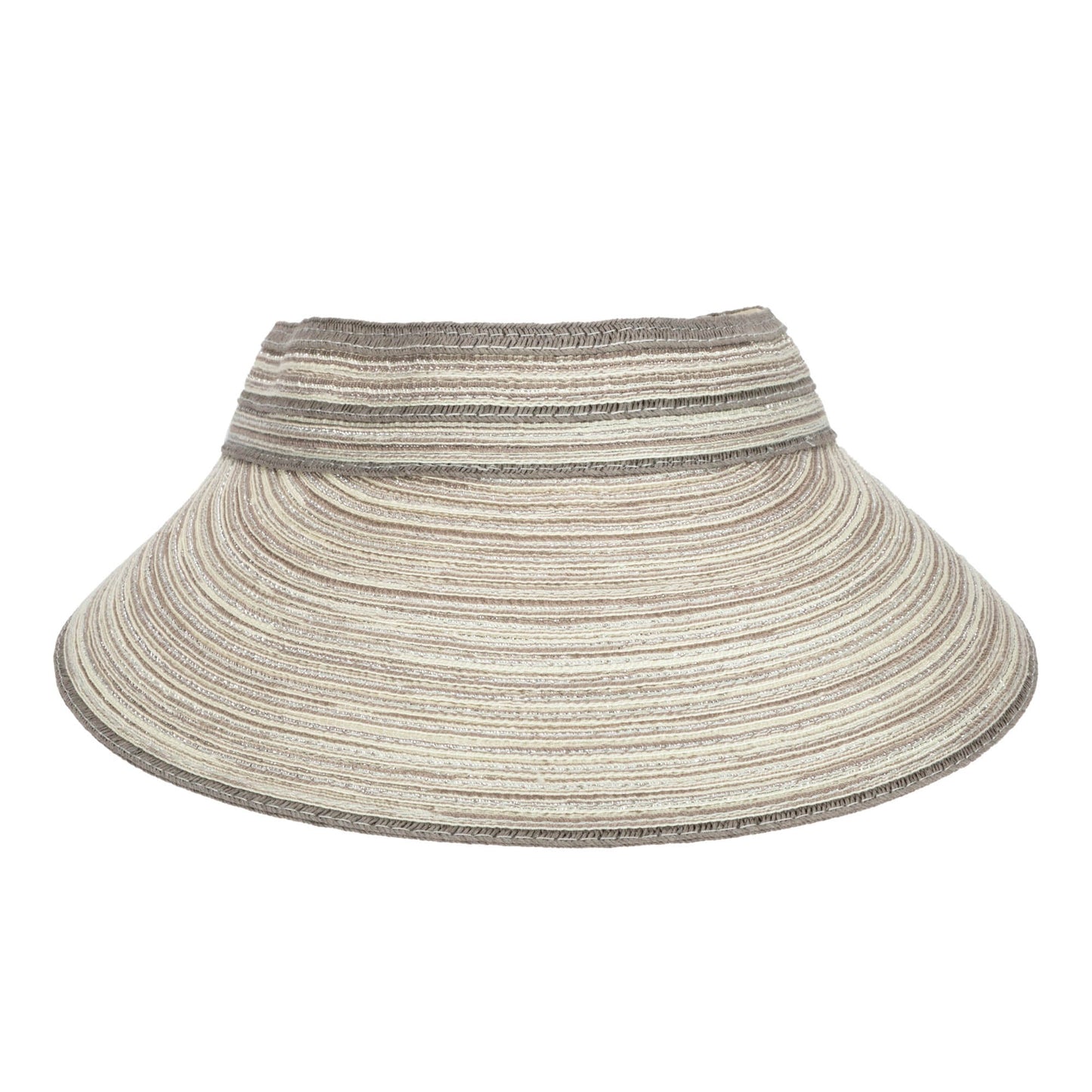 Women's Mixed Braid Visor with Velcro Strap