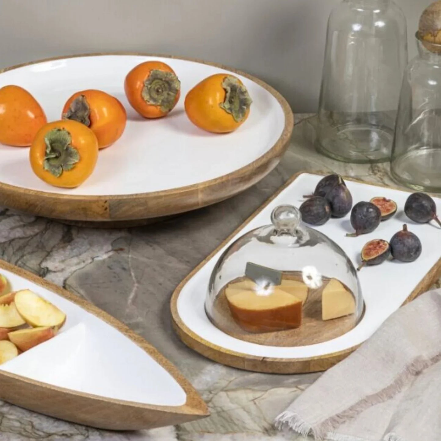 Madras Classic Footed Platter
