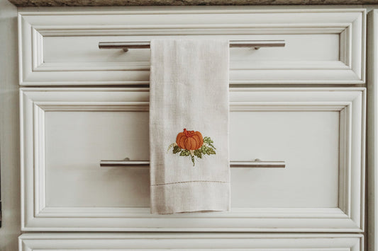 Fall Pumpkins Tea Towels