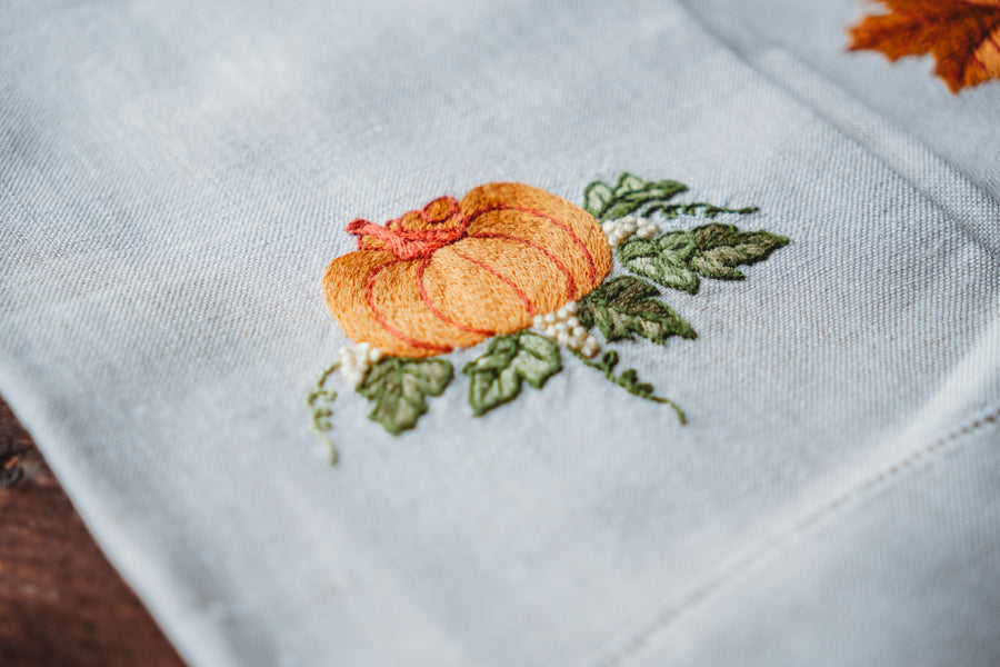 Fall Pumpkins Tea Towels